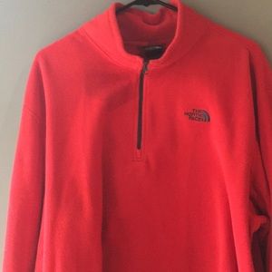 North face red pullover
